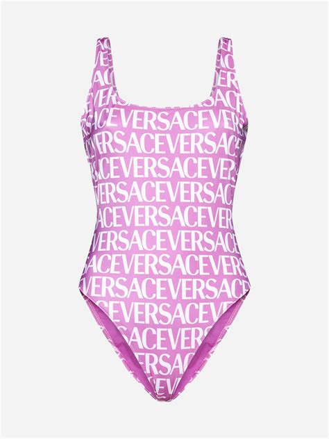 versace pink swimsuit.